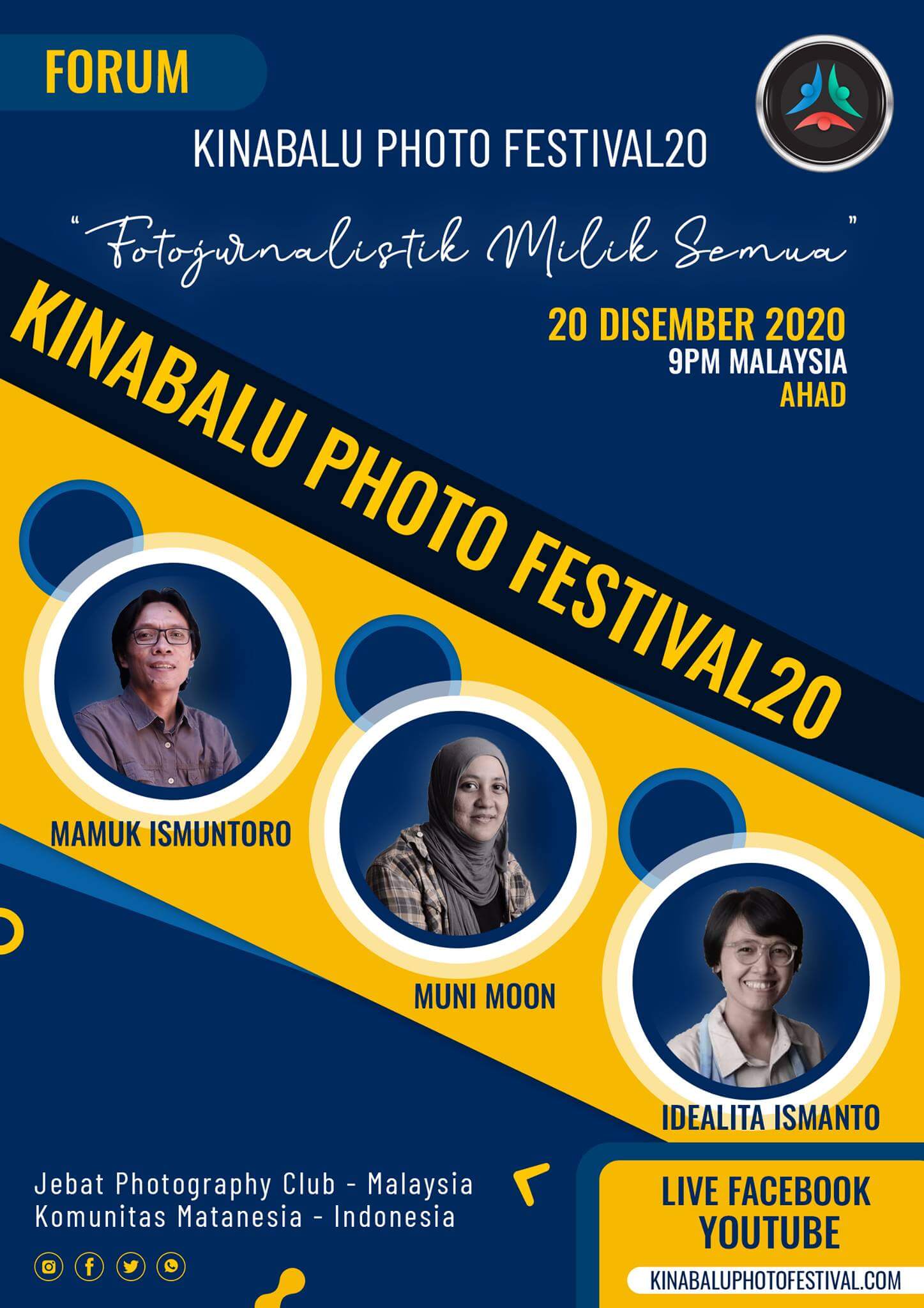 LIVE STREAM FORUM KINABALU PHOTO FESTIVAL